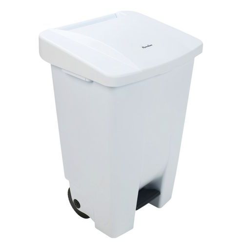 Poubelle mobile à pédale - Ergonomique - Tri sélectif - 80 L - Manutan Expert