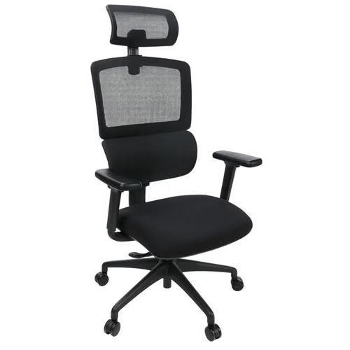 Siège de bureau reconditionné - Noir avec têtière