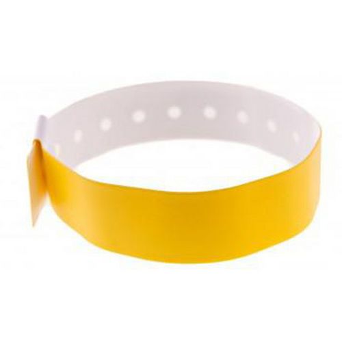 Bracelet plastique vinyle Type L Mat - Jaune - Sogedex