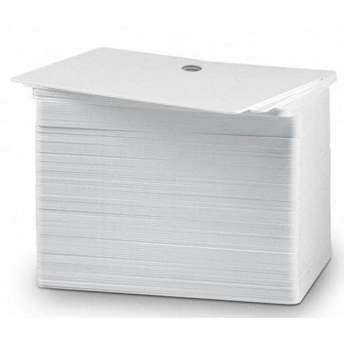 Cartes PVC blanches perforées 5 mm - Sogedex