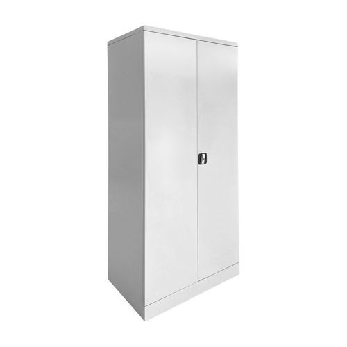 Armoire reconditionnée à portes battantes grise Armoire reconditionnée à portes battantes grise