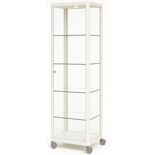 Vitrine expo colonne sur roulettes - 50x50x200 cm - Sarazino Vitrines Vitrine expo colonne sur roulettes - 50x50x200 cm - Sarazino Vitrines