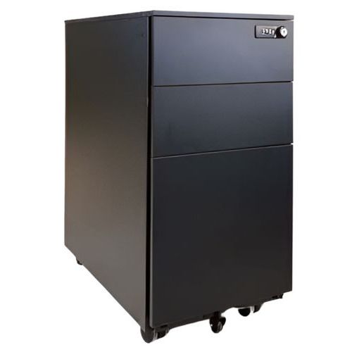 Caisson reconditionné noir mat avec serrure à code