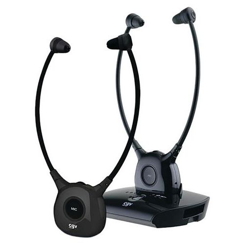 Casque TV stéthoscope DOLFIN ONYX DUO - Liaison sans fil - Cgv