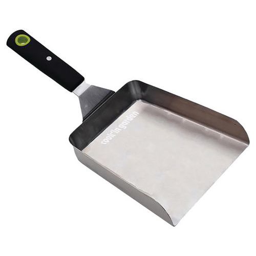 Spatule inox à rebord aimanté-AC177-Cook In Garden