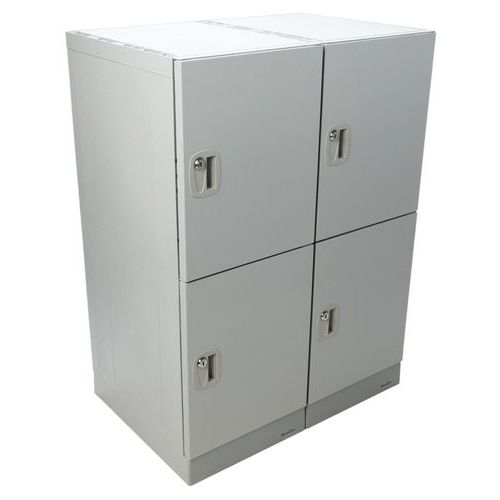 Vestiaire plastique multicases Twinco - À monter - Manutan Expert