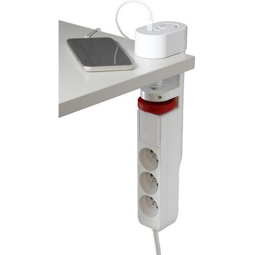 Multiprise avec interrupteur - 3 prises - Chargeur USB - Dacomex Multiprise avec interrupteur - 3 prises - Chargeur USB - Dacomex