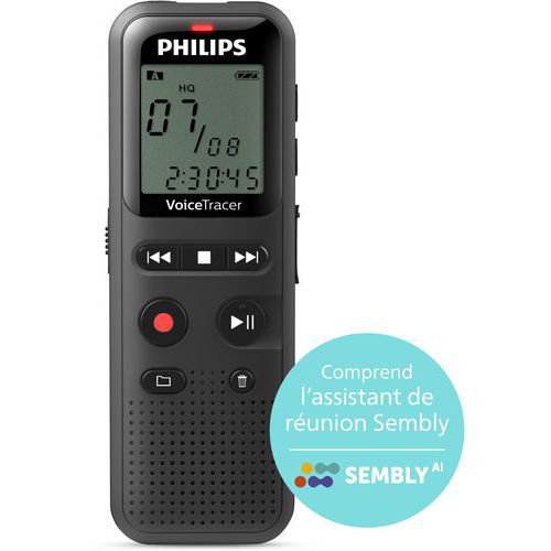 Enregistreur audio dictaphone DVT6115 - Philips Enregistreur audio dictaphone DVT6115 - Philips
