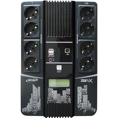 Onduleur ZEN-X Lin interactive - 1000 VA - Infosec Onduleur ZEN-X Lin interactive - 1000 VA - Infosec