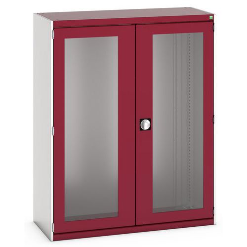 Armoire Cubio 2 portes transparentes H1600mm - Bott