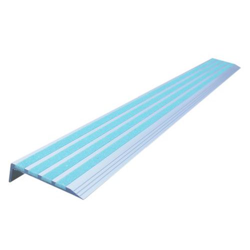 Nez de marche antidérapant aluminium - Lot de 10 - Viso