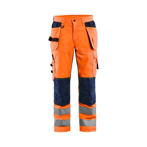 Pantalon de travail 1565 orange fluo/marine - Blaklader