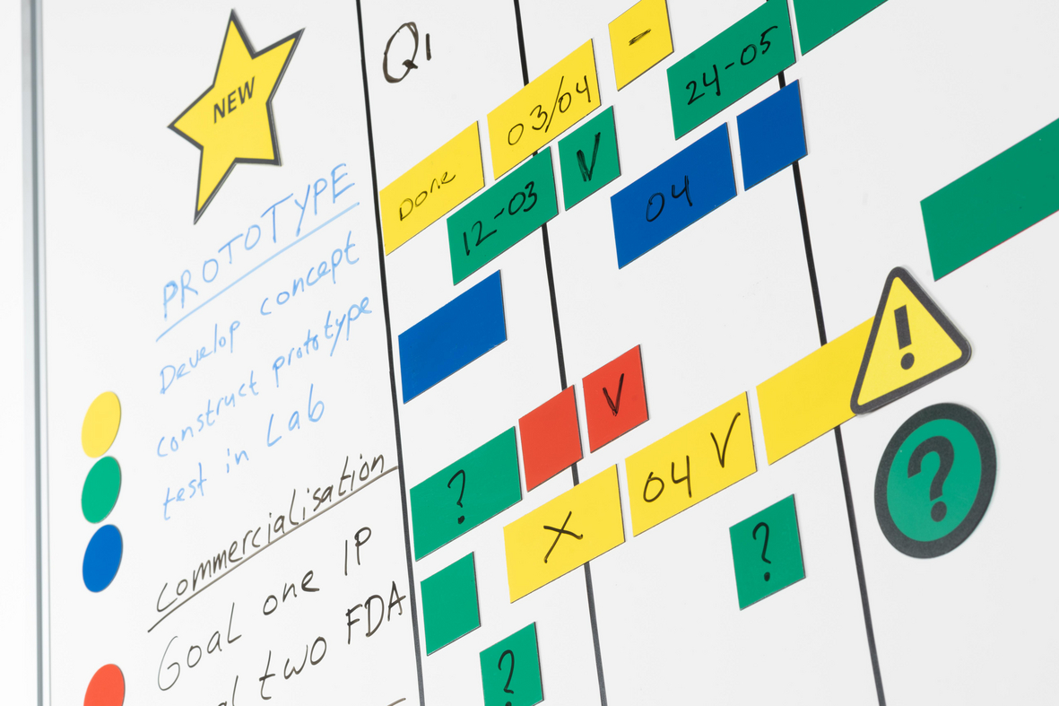 Jeu de 5 symboles de rectangle rouges - Smit Visual - Manutan.fr