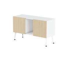 Rangement bas Teni pieds métal lg.120 cm ht.74 cm 2 portes 1 niche