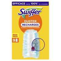 Kit Recharge Pour Swiffer Plumeau - 50 Chiffons + 2 Poignées Dont 1 Télescopique - Anti-Poussière