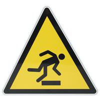 Panneau danger - obstacle au sol - Aluminium  - Manutan Expert