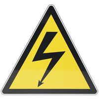 Panneau danger - Tension électrique - Aluminium - Manutan Expert