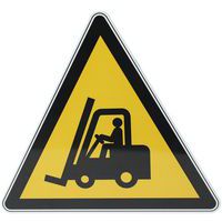 Panneau danger rond Véhicules industriels aluminium - Manutan Expert