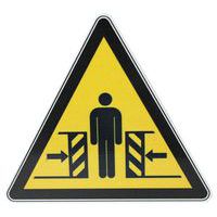 Panneau danger Écrasement des membres aluminium - Manutan Expert