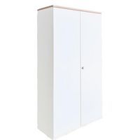 Armoire haute reconditionnée à portes battantes - Blanche - Sedus