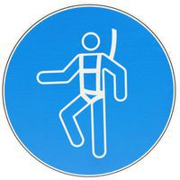 Panneau Harnais de sécurité obligatoire - PVC - Manutan Expert