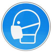 Panneau obligation Port du masque aluminium - Manutan Expert