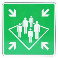 Panneau Point de rassemblement à bord aluminium - Manutan Expert