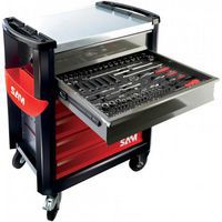 Servante 6 tiroirs maintenance 224 outils + paddle offert - SAM