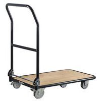 Chariot à dossier rabattable - Capacité 250 kg - Manutan Expert