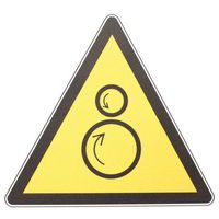 Panneau danger - Rouleaux contrarotatifs - PVC - Manutan Expert