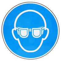Panneau obligation - Lunettes de protection - Adhésif - Manutan Expert