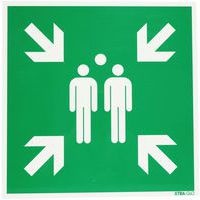 Panneau photoluminescent - Point de rassemblement - Rigide