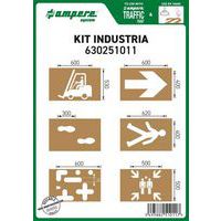Pochoirs en carton huilé réutilisable - Voirie palettes 8 planches - Ampere System
