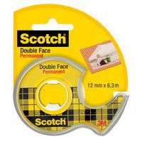 Rouleau adhésif double face sur dévidoir 12 mm x 6,3 m - Scotch thumbnail image