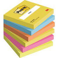 Lot 6 blocs 100 feuilles 76x76 mm collection energetic - Post-it thumbnail image