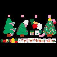 Kit DIY sapin de Noël géant feutrine avec 30 décorations thumbnail image 5