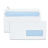 Enveloppes autocollantes blanches siligom fenêtre 80gr 110x220mm - GPV thumbnail image