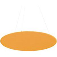 Panneau de plafond rond en feutre PET acoustique jaune - Smit Visual