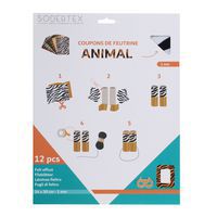 Pack coupons feutrine animal 1mm - 24 x 30 cm thumbnail image