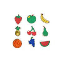 Pack d'aimants Fruits en bois à colorier - 9 pcs thumbnail image 3