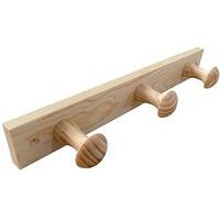 Porte-Manteau Bois De Pin 3 Tetes - Inofix