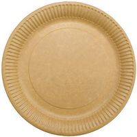 Assiette Carton Kraft 18Cm X50 - Sphere