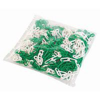 Chaîne plastique en sac - Blanc/vert