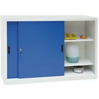 Armoires basses à portes coulissantes CH - Largeur 150 cm - Manutan