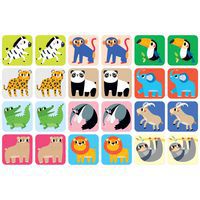 Mémo Géant Animaux - 30 Cartes XXL 20x20cm - Jeu De Mémoire Pour Enfants - Idéal Pour Jouer En Extérieur