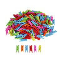 450 mini pinces à linge 2,5 cm couleurs assorties - O-Color thumbnail image