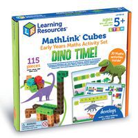 Lot 100 cubes MathLink dinosaures + 15 cartes - Learning ressources thumbnail image