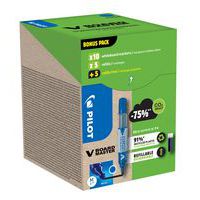 Boîte v board master bleu 10 marqueurs + 10 recharges - Pilot