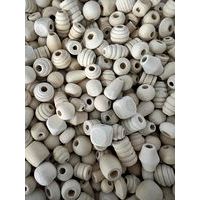 Sachet 470 perles bois formes assorties - Ammi thumbnail image
