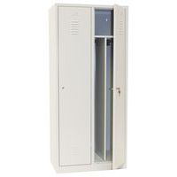 Vestiaire industrie salissante - À clé - Largeur 400 mm - Sur socle - Manutan